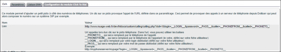 Téléphonie Keyyo pour Dolibarr